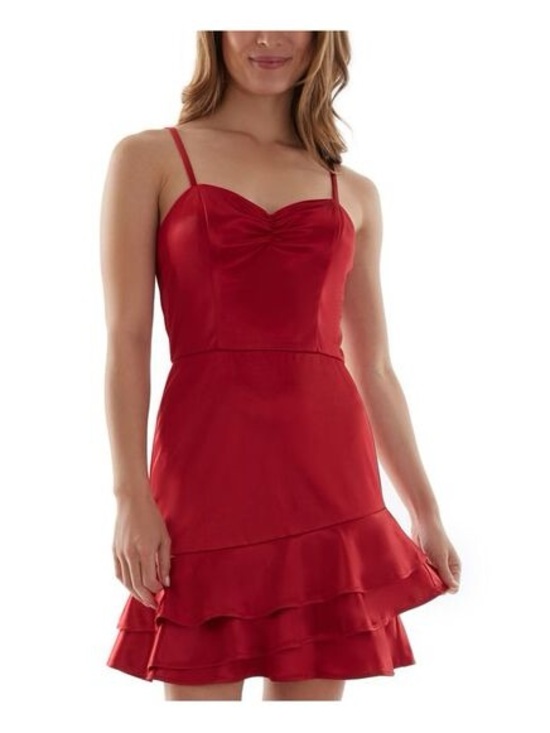 BCX Dresses & Skirts - NWT BCX Dress Macy's Red Silk Satin Valentines Day Christmas Party Dress